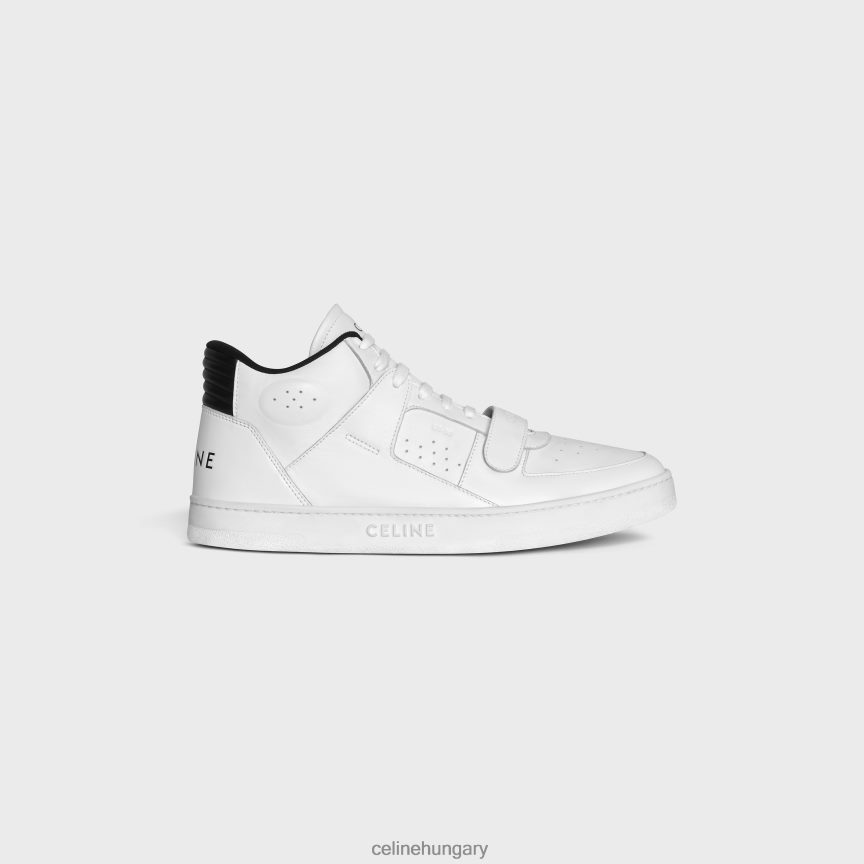cipő CELINE ct-02 mid tornacipő tépőzárral borjúbőrből optika fehér/fekete férfiak J6P4882051