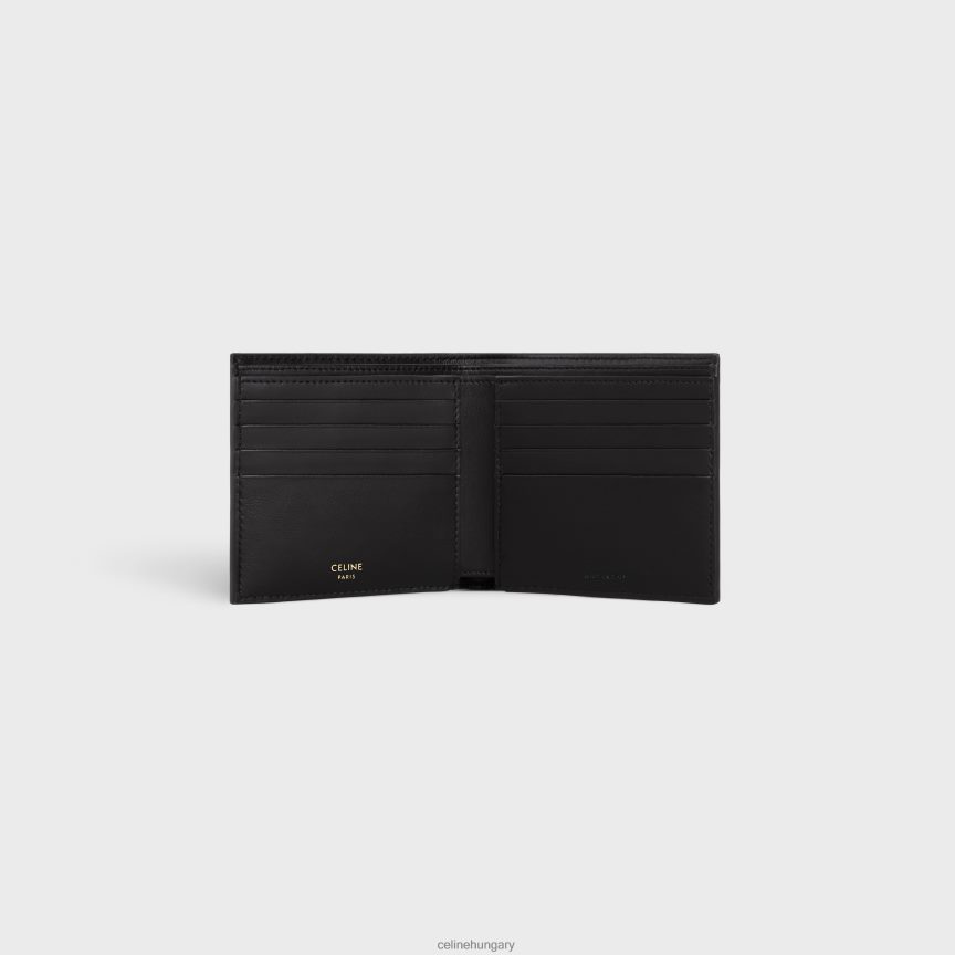 kiegészítők CELINE kettéhajtható pénztárca triumph vászonból fekete férfiak J6P4882134