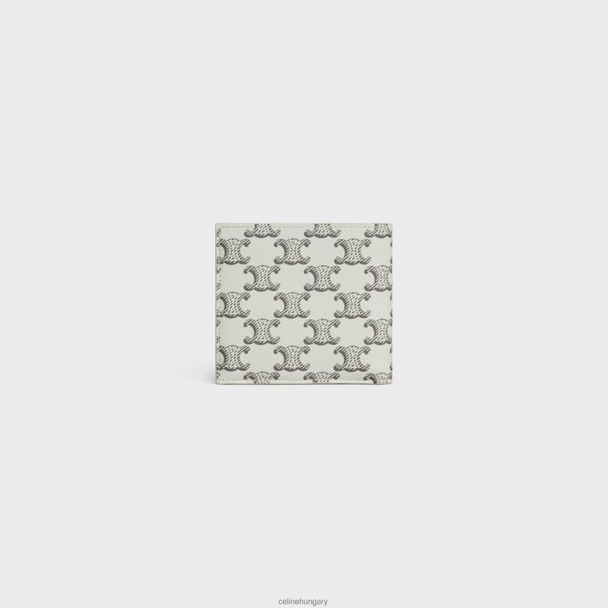 kiegészítők CELINE kettéhajtható pénztárca triumph vászonból tan/ekrü férfiak J6P4882135