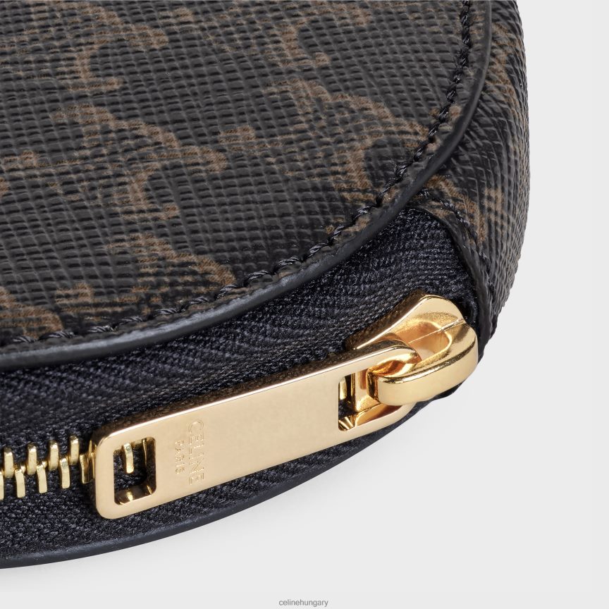 kiegészítők CELINE érme pénztárca triumph vászonban fekete férfiak J6P4882146