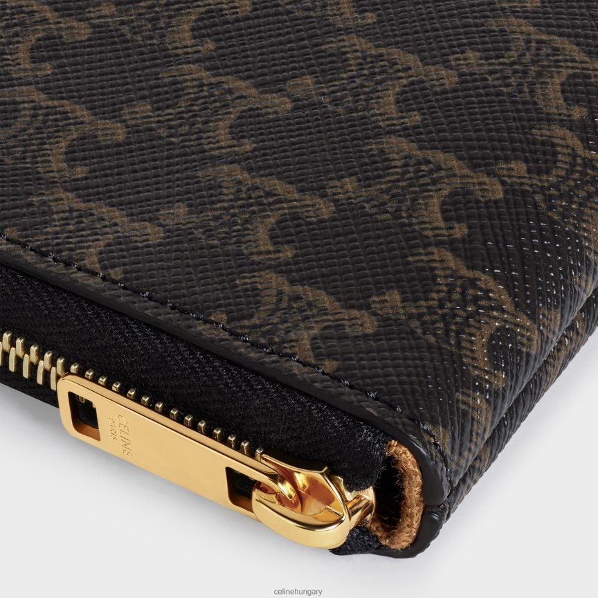 kiegészítők CELINE érme- és kártyatasak triumph vászonból fekete férfiak J6P488503