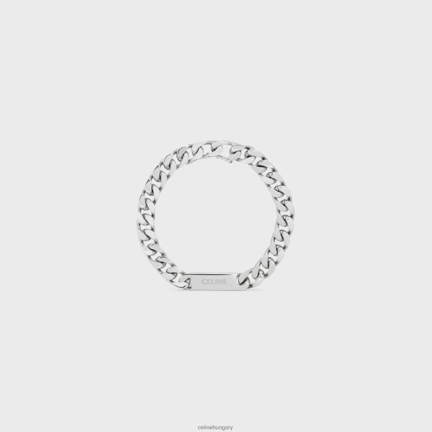 kiegészítők CELINE ínyenc sárgaréz karkötő ródium bevonattal ezüst férfiak J6P4882281