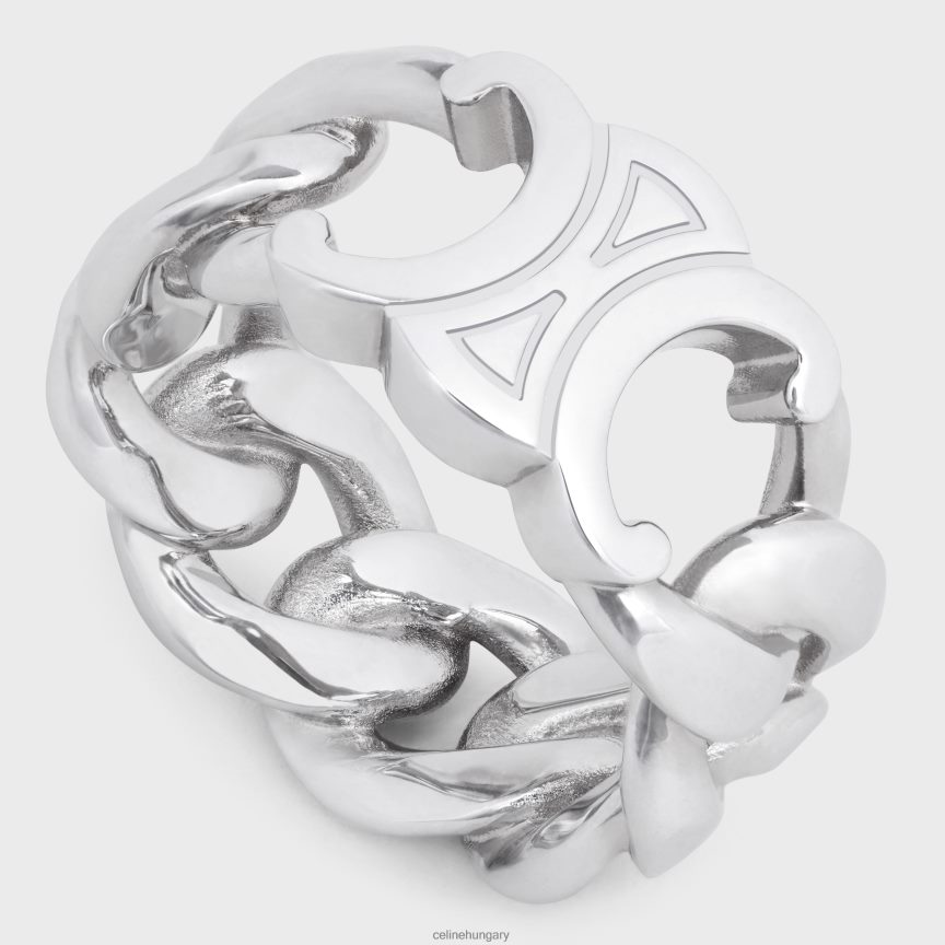 kiegészítők CELINE triomphe ínyenc gyűrű sárgarézből ródium bevonattal ezüst férfiak J6P4882283