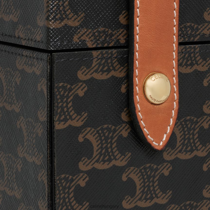 kiegészítők CELINE Case 1 parfüm 6,8 fl.oz triomphe vászonból és természetes borjúbőrből Cser férfiak J6P4881467