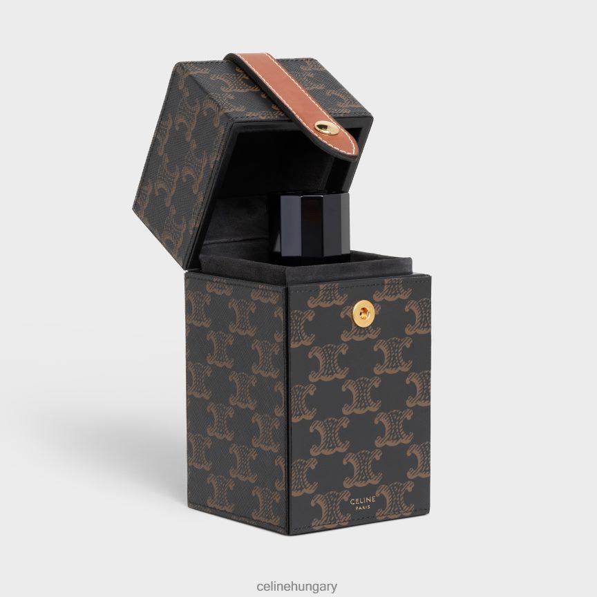 kiegészítők CELINE Case 1 parfüm 6,8 fl.oz triomphe vászonból és természetes borjúbőrből Cser férfiak J6P4881467