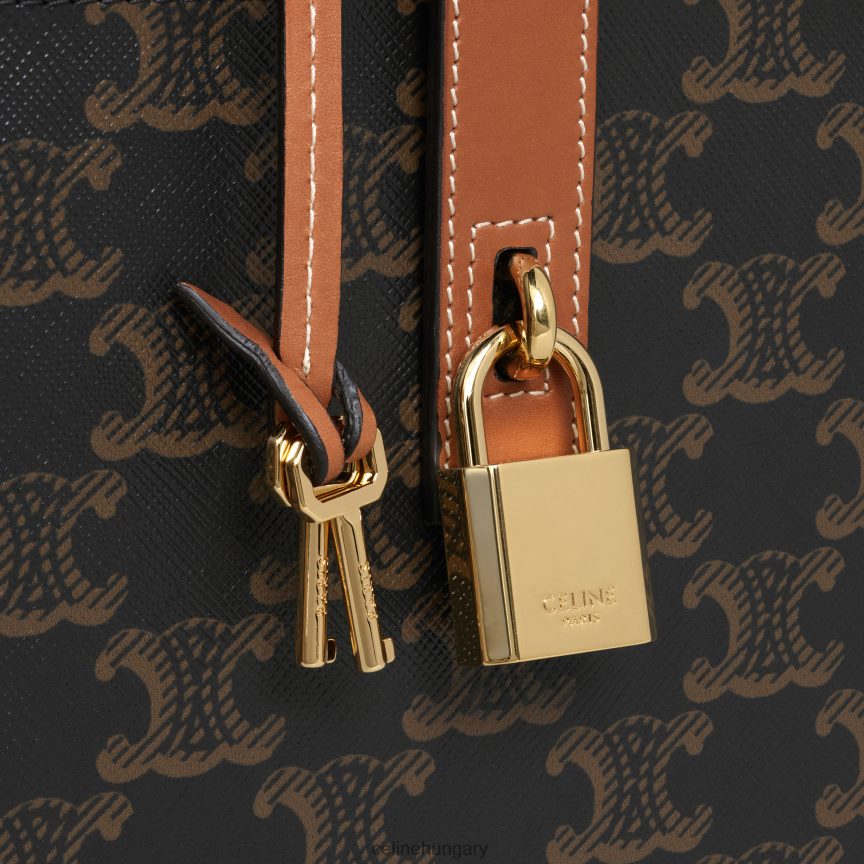 kiegészítők CELINE Case 3 parfümök 6,8 fl.oz triomphe vászonból és természetes borjúbőrből Cser férfiak J6P4881470