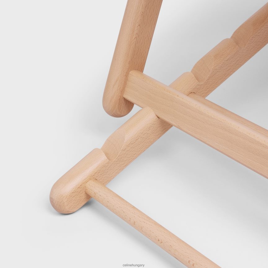 kiegészítők CELINE Fából és textilből készült nyugágy, jacquard barna/bézs férfiak J6P4881693