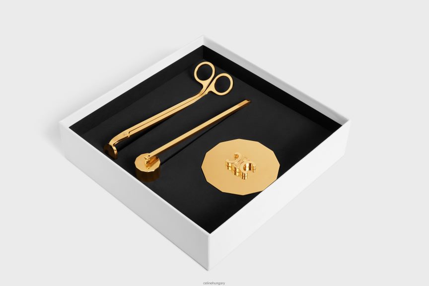 kiegészítők CELINE acél gyertyatartozékok Arany férfiak J6P4881514