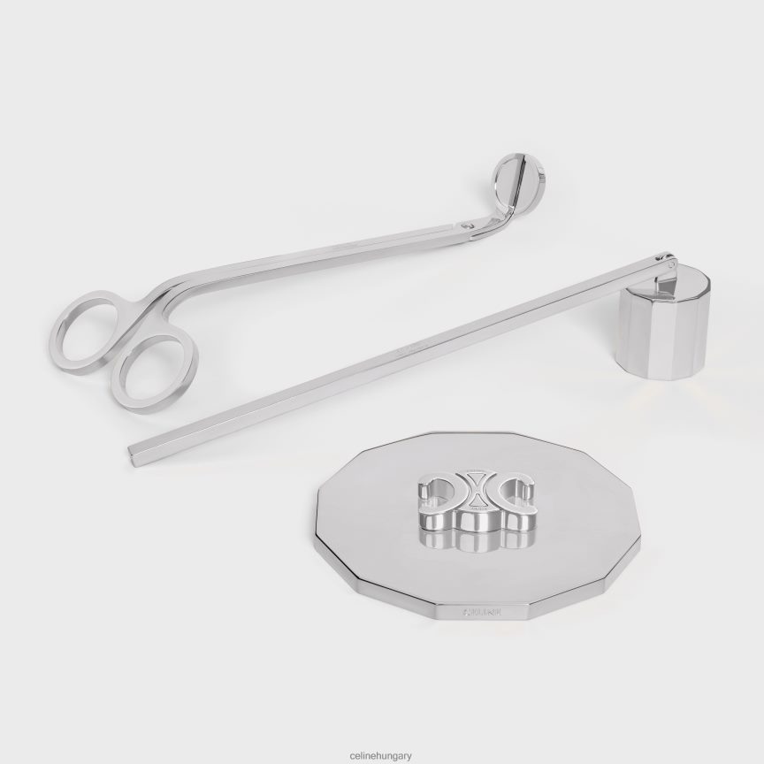 kiegészítők CELINE acél gyertyatartozékok ezüst férfiak J6P4881507
