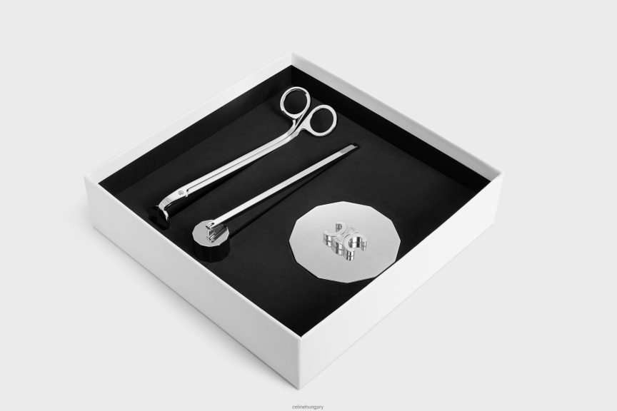 kiegészítők CELINE acél gyertyatartozékok ezüst férfiak J6P4881507