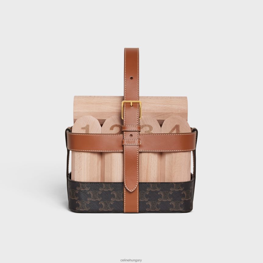 kiegészítők CELINE befejezni a gerinceket triumph vászonnal és borjúbőrrel Cser férfiak J6P4881686