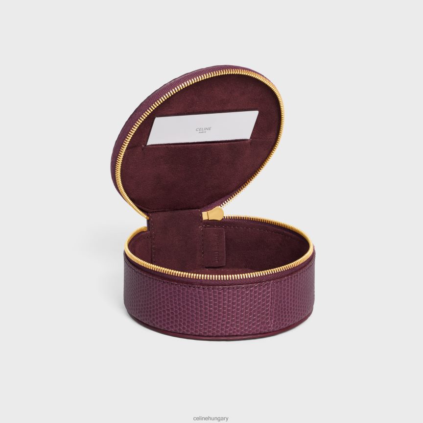 kiegészítők CELINE cipzáras kerek tok gyíkból acai férfiak J6P4881591