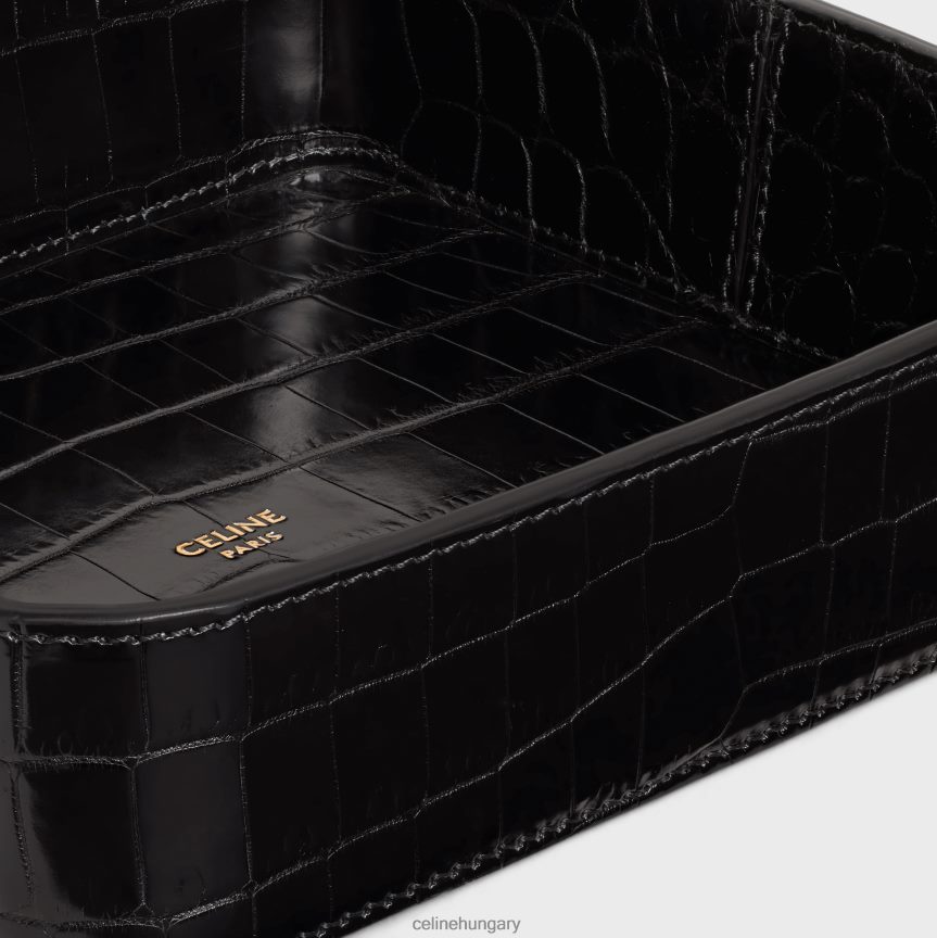 kiegészítők CELINE csecsebecsés tál krokodilban fekete férfiak J6P4881531