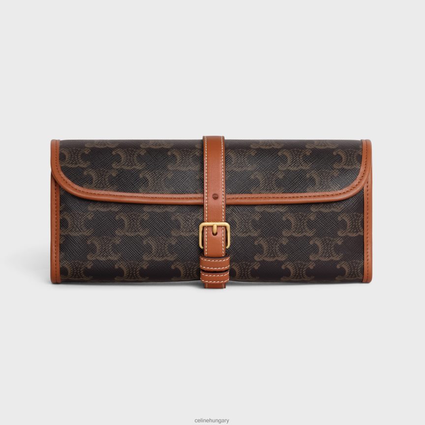 kiegészítők CELINE dominó tok triumph vászonból és báránybőrből Cser férfiak J6P4881667