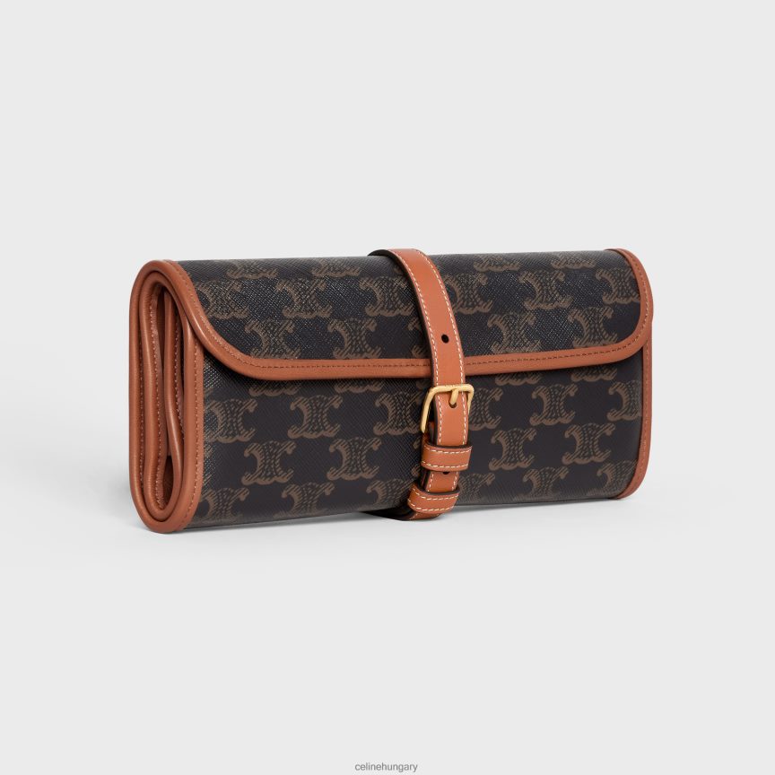 kiegészítők CELINE dominó tok triumph vászonból és báránybőrből Cser férfiak J6P4881667
