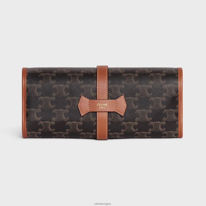 kiegészítők CELINE dominó tok triumph vászonból és báránybőrből Cser férfiak J6P4881667