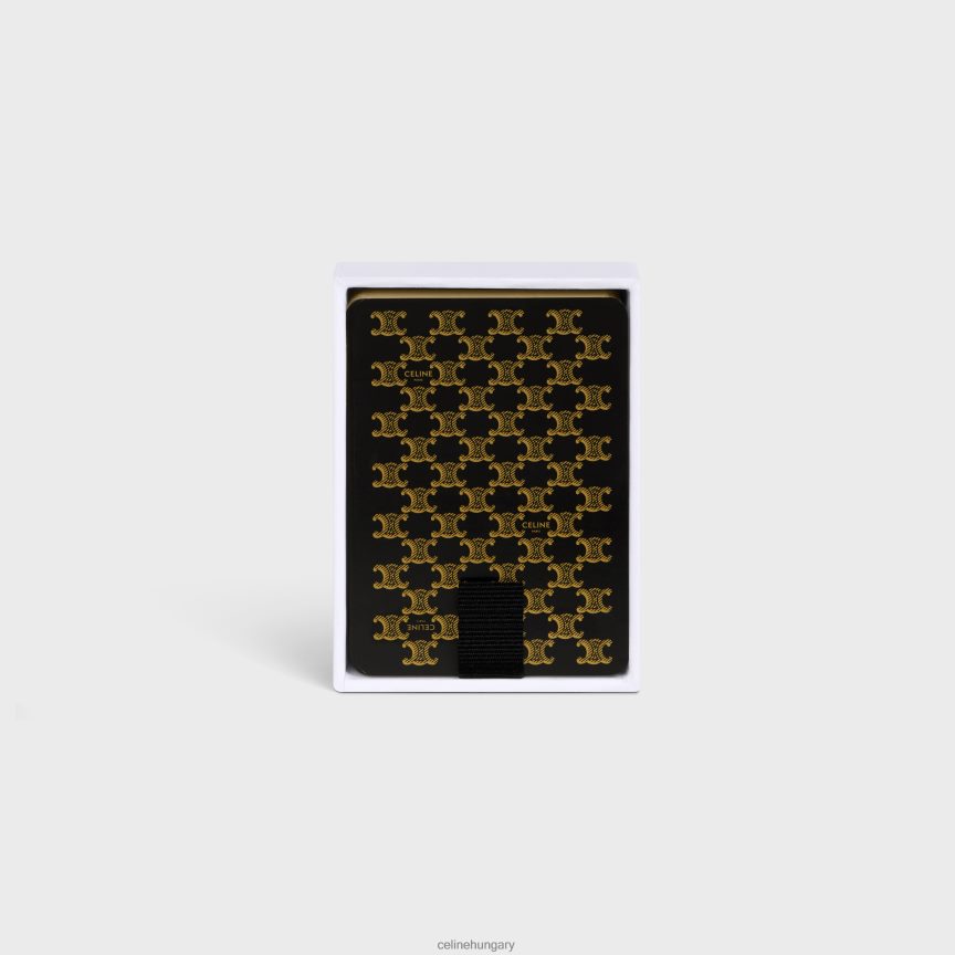 kiegészítők CELINE egyetlen játékkártya készlet fekete férfiak J6P4881674