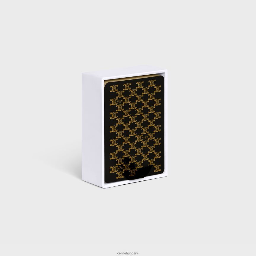 kiegészítők CELINE egyetlen játékkártya készlet fekete férfiak J6P4881674