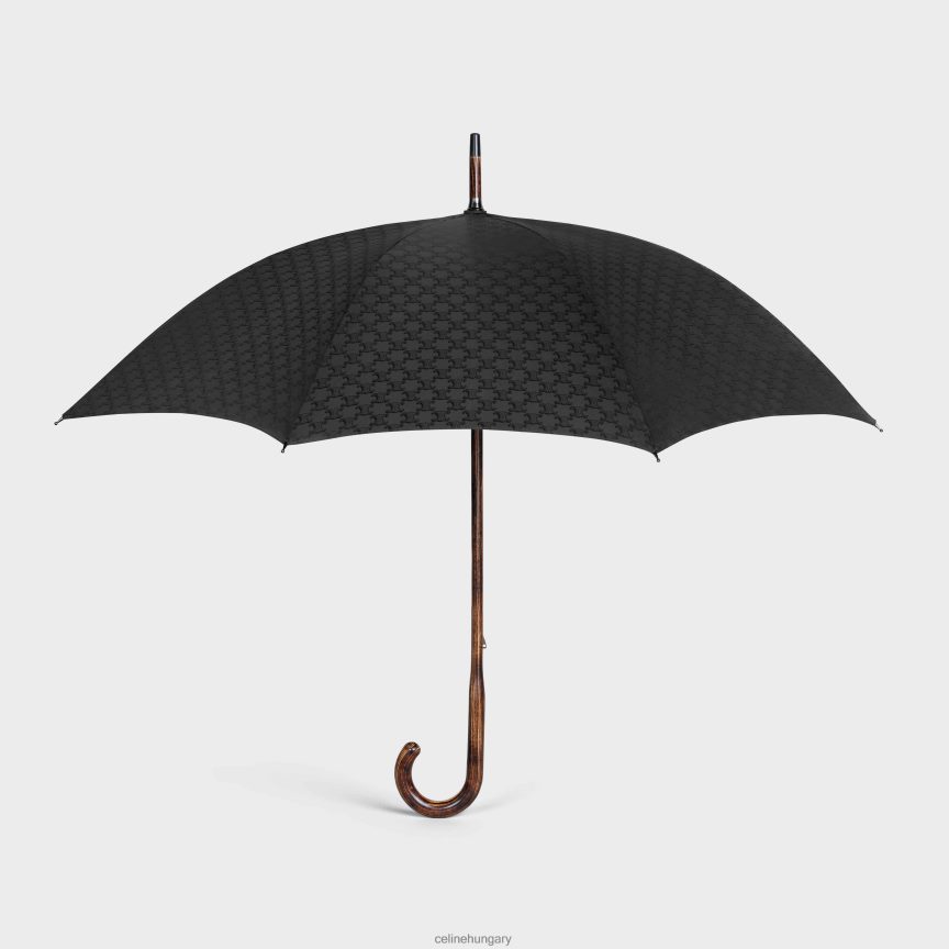 kiegészítők CELINE esernyő triomphe jacquard textilből fekete férfiak J6P4881543