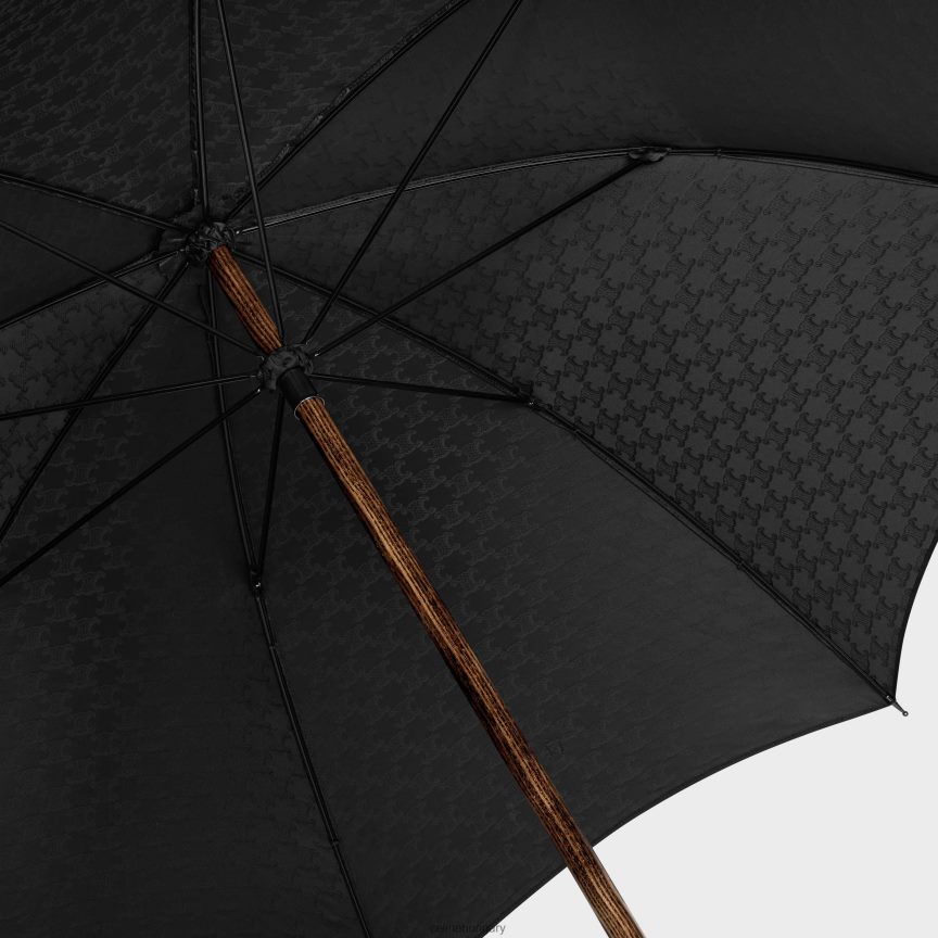 kiegészítők CELINE esernyő triomphe jacquard textilből fekete férfiak J6P4881543