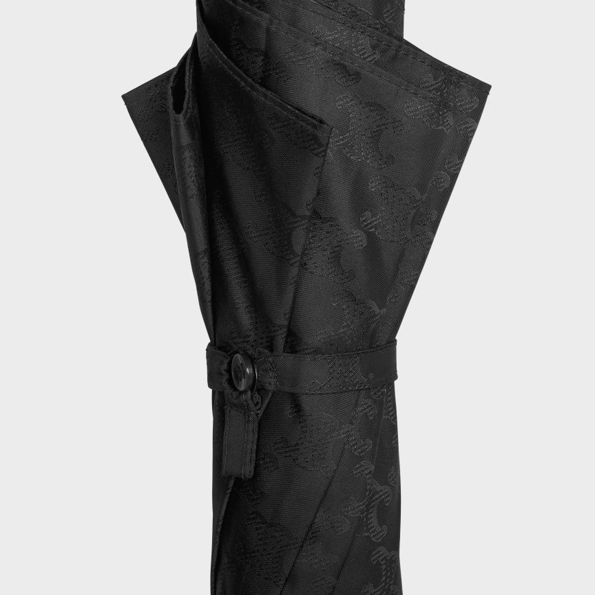 kiegészítők CELINE esernyő triomphe jacquard textilből fekete férfiak J6P4881543