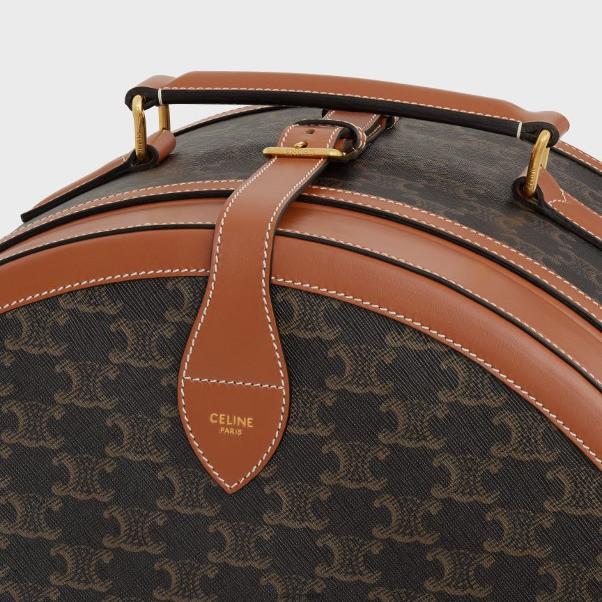 kiegészítők CELINE fedora tok triumph vászonból és borjúbőrből Cser férfiak J6P4881631