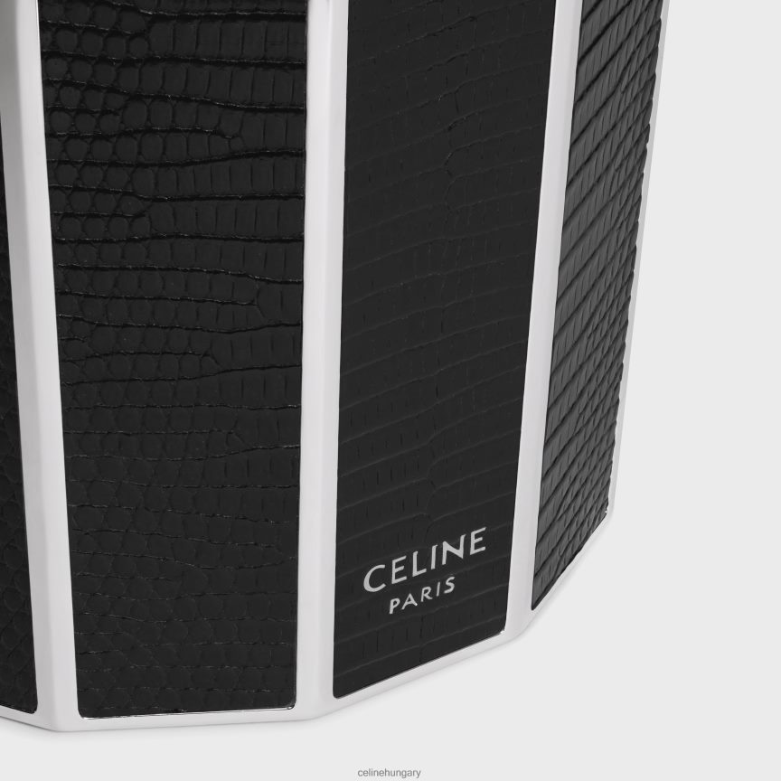 kiegészítők CELINE gyertyatartó acélból és gyíkból fekete férfiak J6P4881519