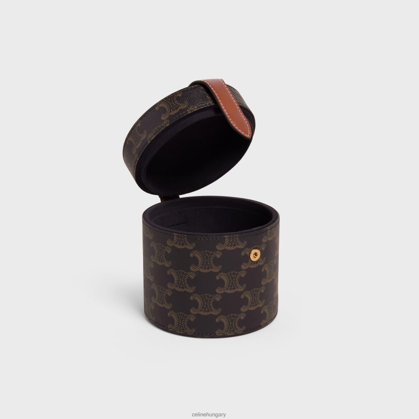 kiegészítők CELINE gyertyatartó triumph vászonból és borjúbőrből Cser férfiak J6P4881524
