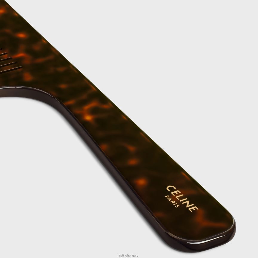 kiegészítők CELINE hajfésű acetát nyéllel sötét havanna férfiak J6P4881601