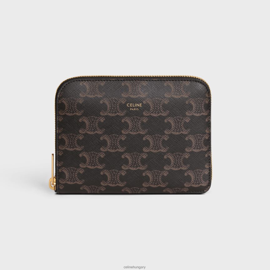 kiegészítők CELINE játékkártya beállítása triumph vászonban fekete/barna férfiak J6P4881668