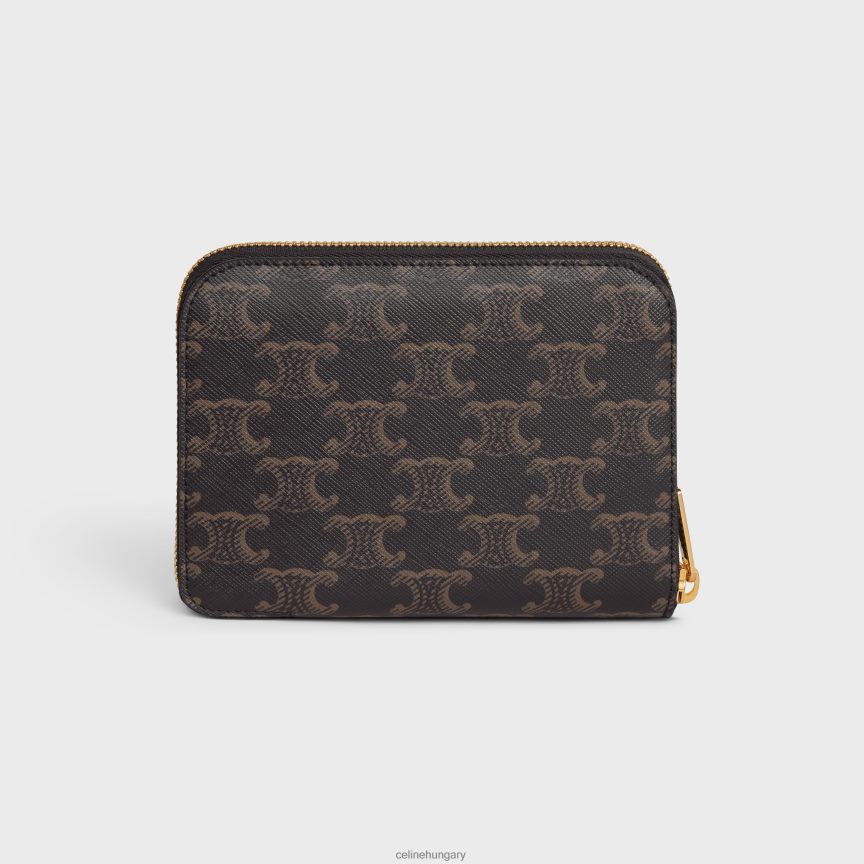 kiegészítők CELINE játékkártya beállítása triumph vászonban fekete/barna férfiak J6P4881668