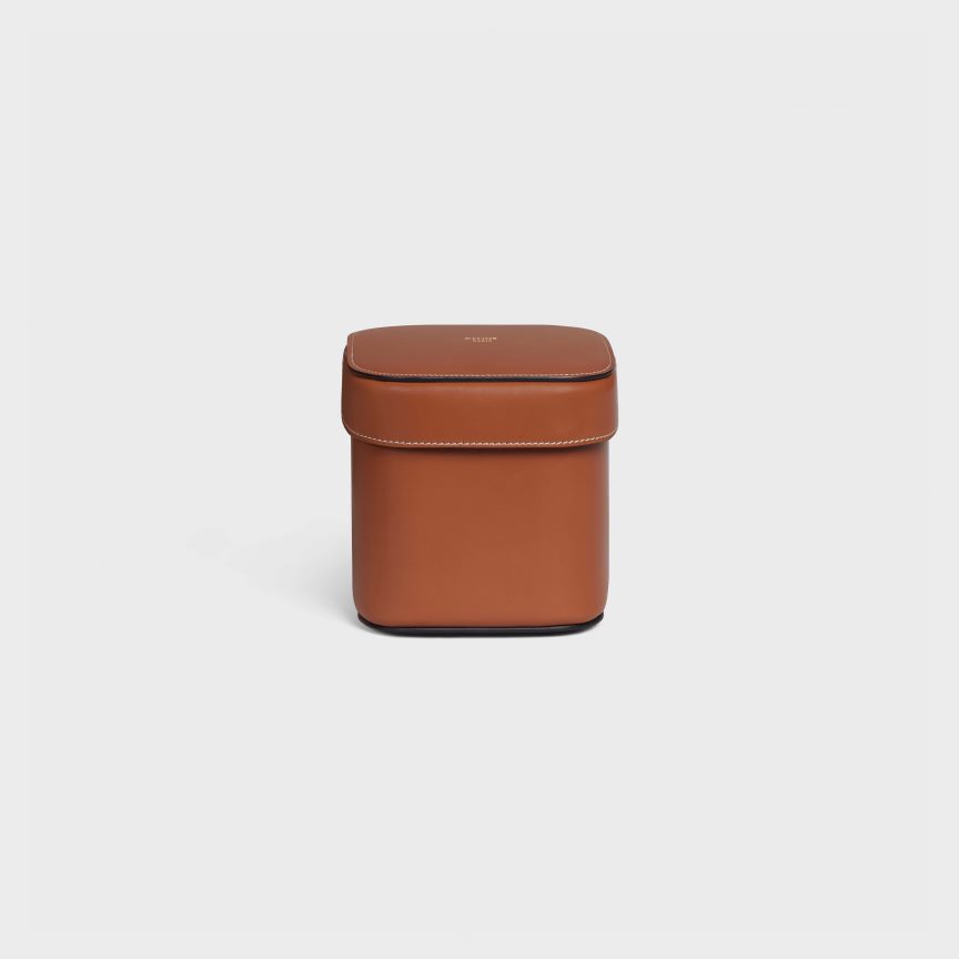 kiegészítők CELINE kis doboz fényes borjúbőrből Cser férfiak J6P4881534