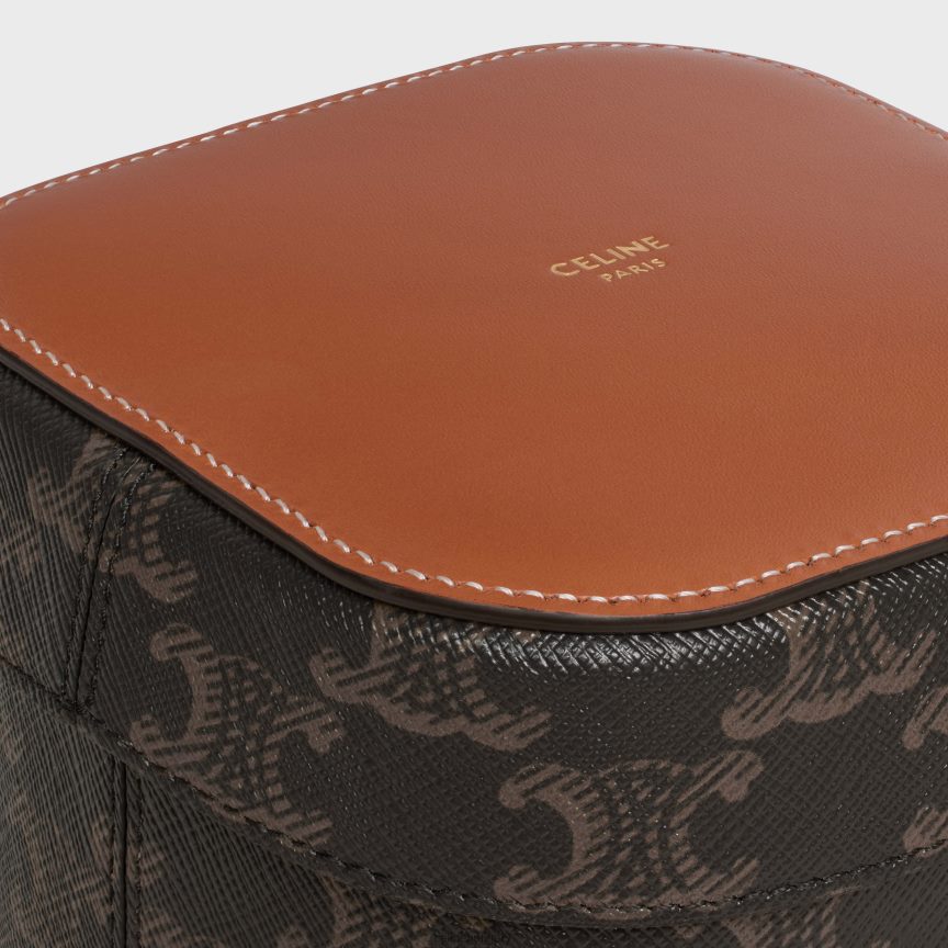 kiegészítők CELINE kis doboz triumph vászonból és borjúbőrből Cser férfiak J6P4881538