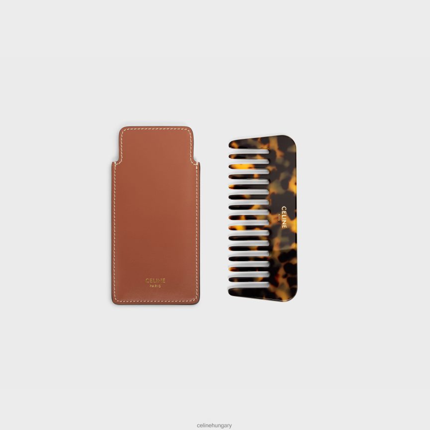 kiegészítők CELINE kis hajfésű sima borjúbőrből Cser férfiak J6P4881613