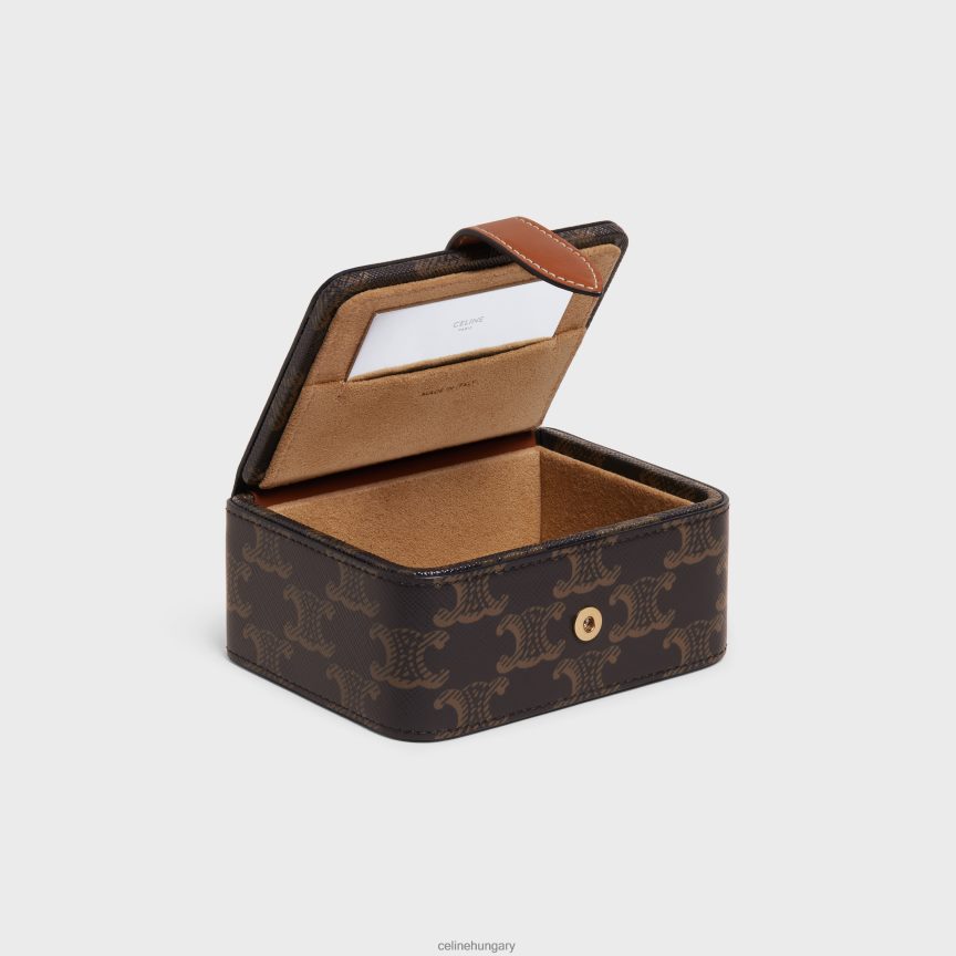 kiegészítők CELINE kis ékszertok triumph vászonból és borjúbőrből Cser férfiak J6P4881562