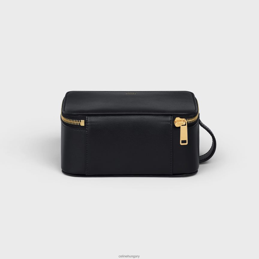 kiegészítők CELINE kis piperetáska fényes borjúbőrből fekete férfiak J6P4881586