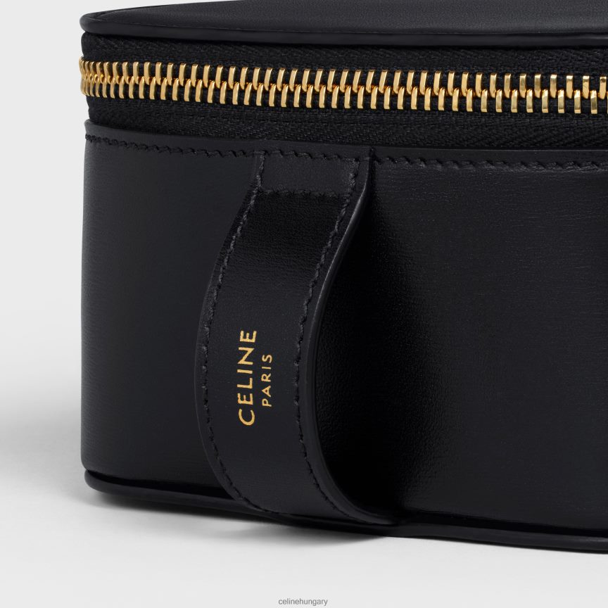 kiegészítők CELINE kis piperetáska fényes borjúbőrből fekete férfiak J6P4881586