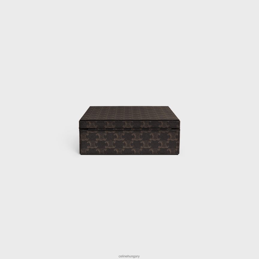 kiegészítők CELINE kis írószertartó tok triumph vászonból és borjúbőrből Cser férfiak J6P4881637