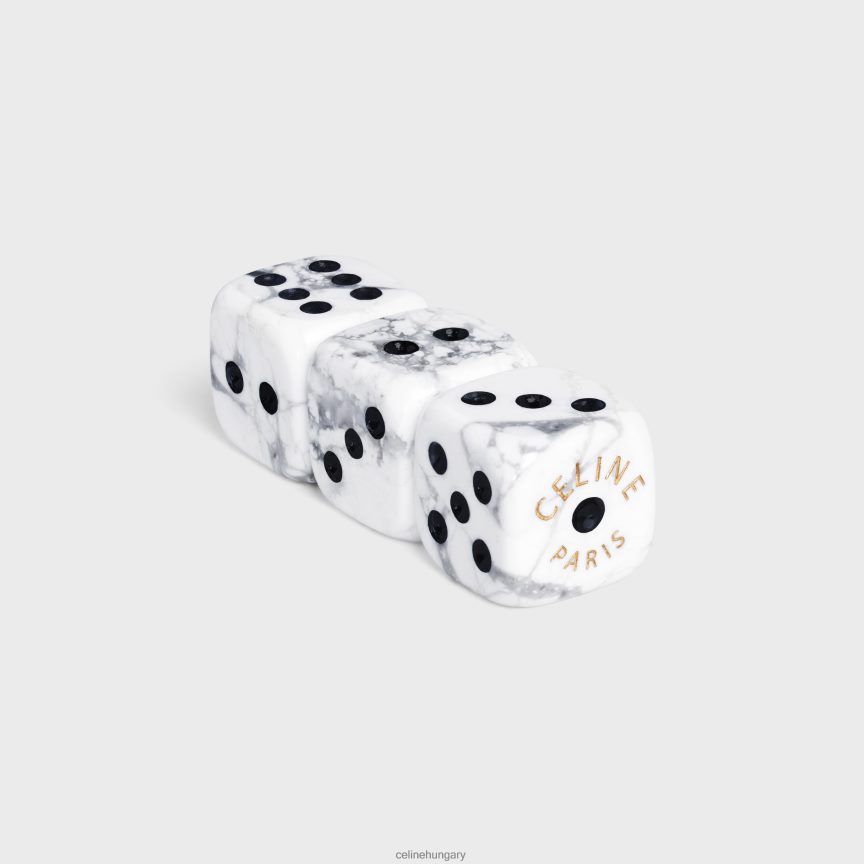 kiegészítők CELINE kocka tok triumph vászonban fekete-fehér férfiak J6P4881676