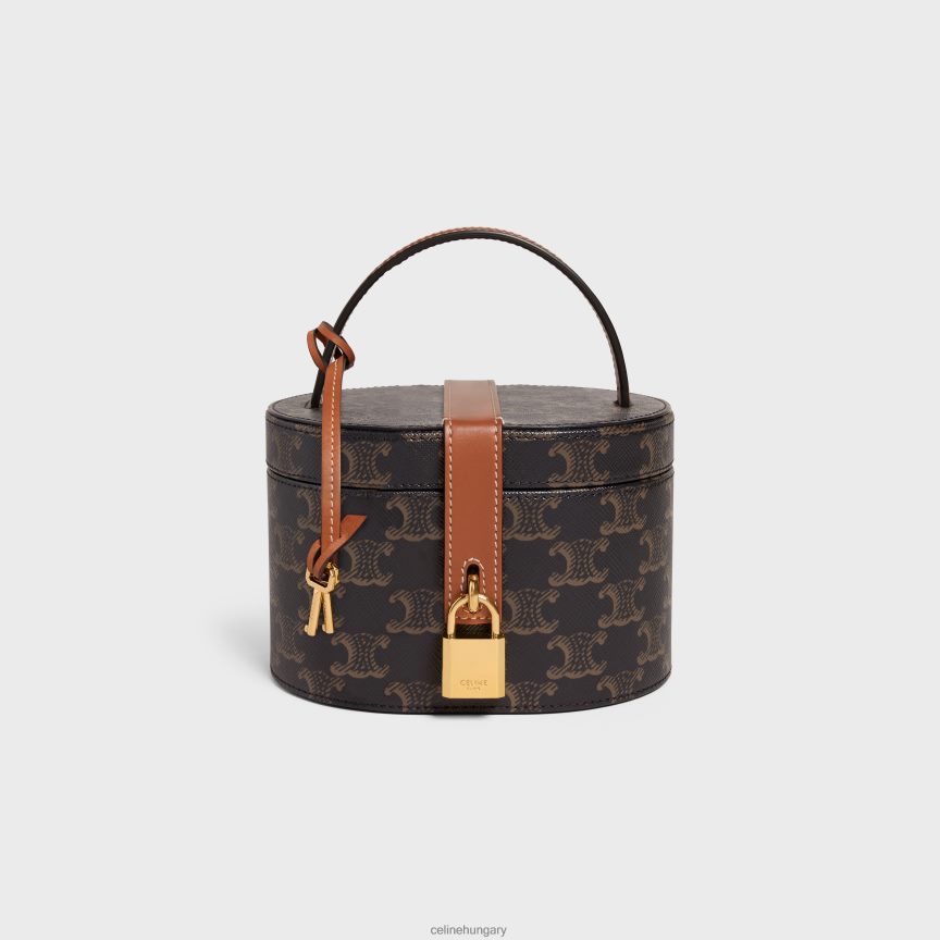 kiegészítők CELINE kozmetikai tok triumph vászonból és borjúbőrből Cser férfiak J6P4881583