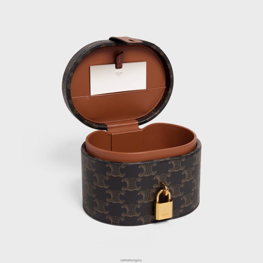 kiegészítők CELINE kozmetikai tok triumph vászonból és borjúbőrből Cser férfiak J6P4881583