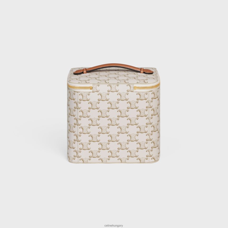 kiegészítők CELINE kozmetikai tok triumph vászonból és borjúbőrből fehér férfiak J6P4881581
