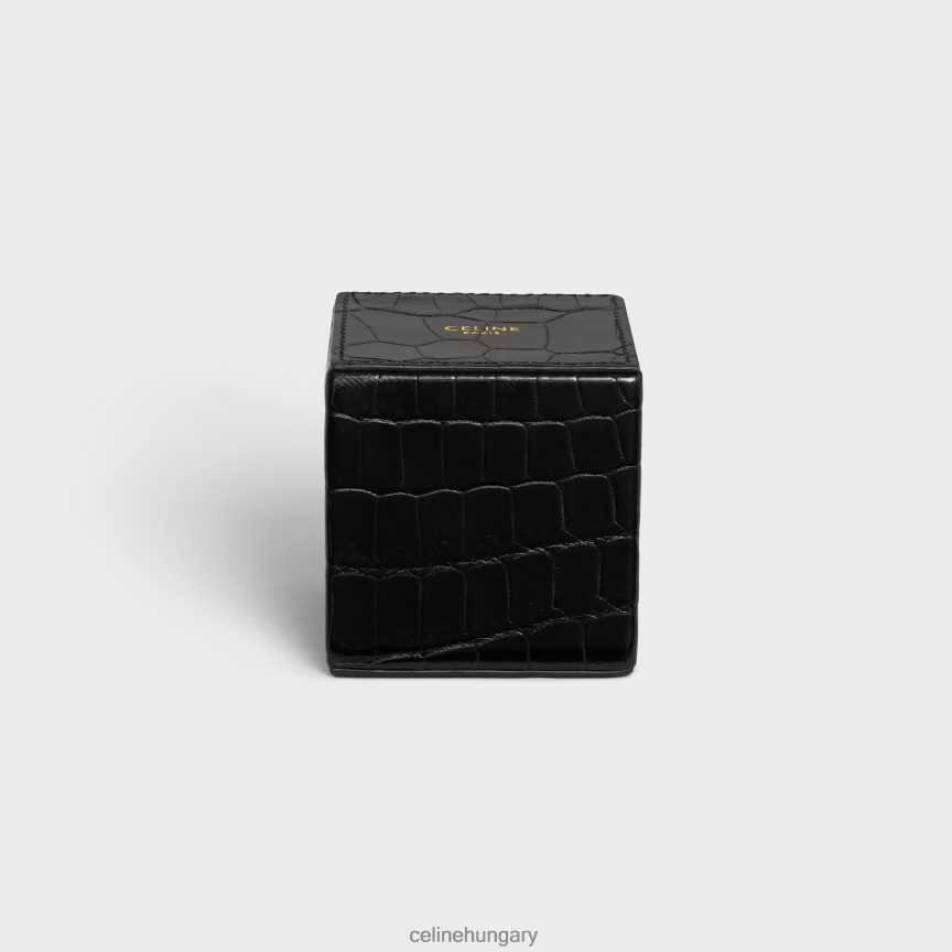 kiegészítők CELINE négyzet alakú papírnehezék krokodilban fekete férfiak J6P4881652
