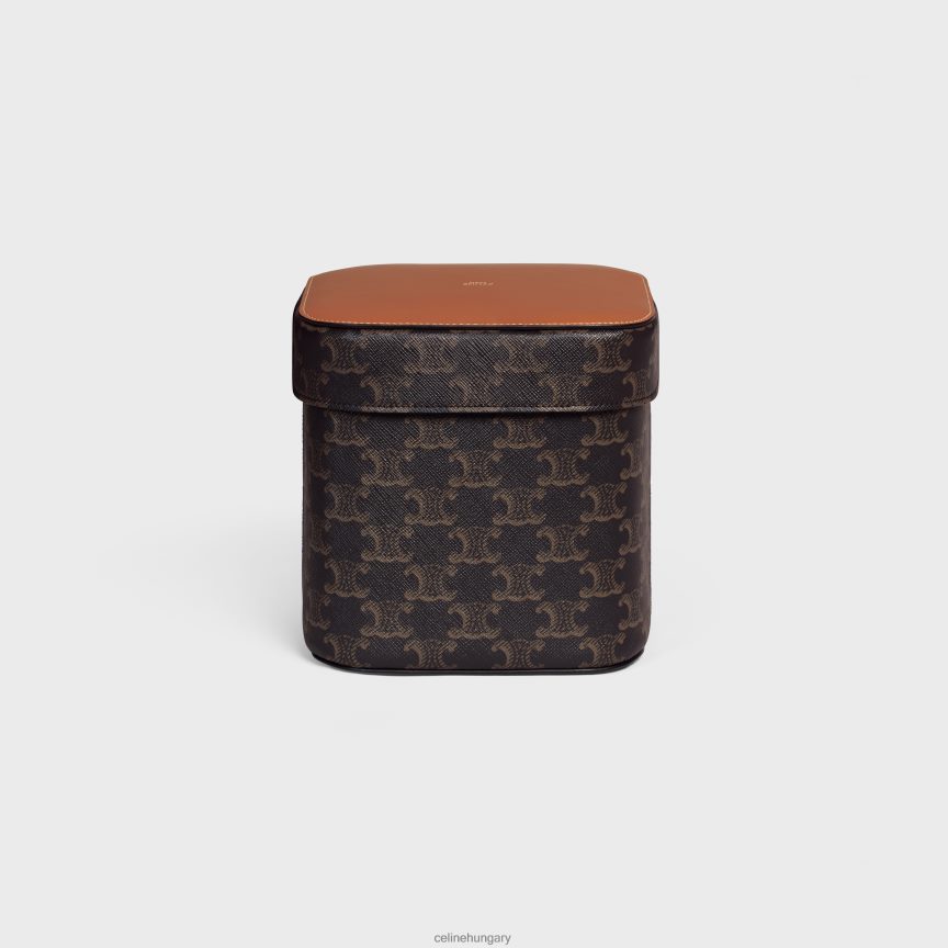 kiegészítők CELINE nagy doboz triumph vászonból és borjúbőrből Cser férfiak J6P4881536