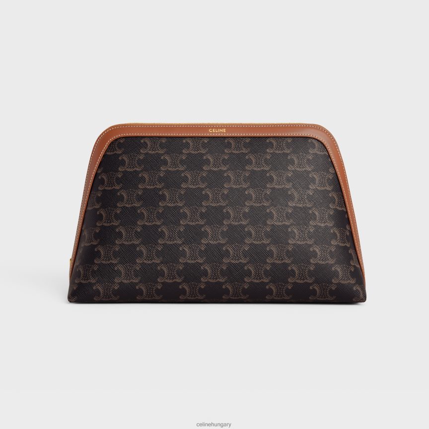 kiegészítők CELINE nagy kozmetikai tasak triumph vászonból és borjúbőrből Cser férfiak J6P4881571