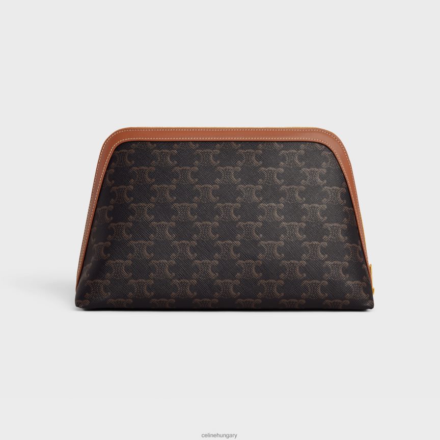 kiegészítők CELINE nagy kozmetikai tasak triumph vászonból és borjúbőrből Cser férfiak J6P4881571