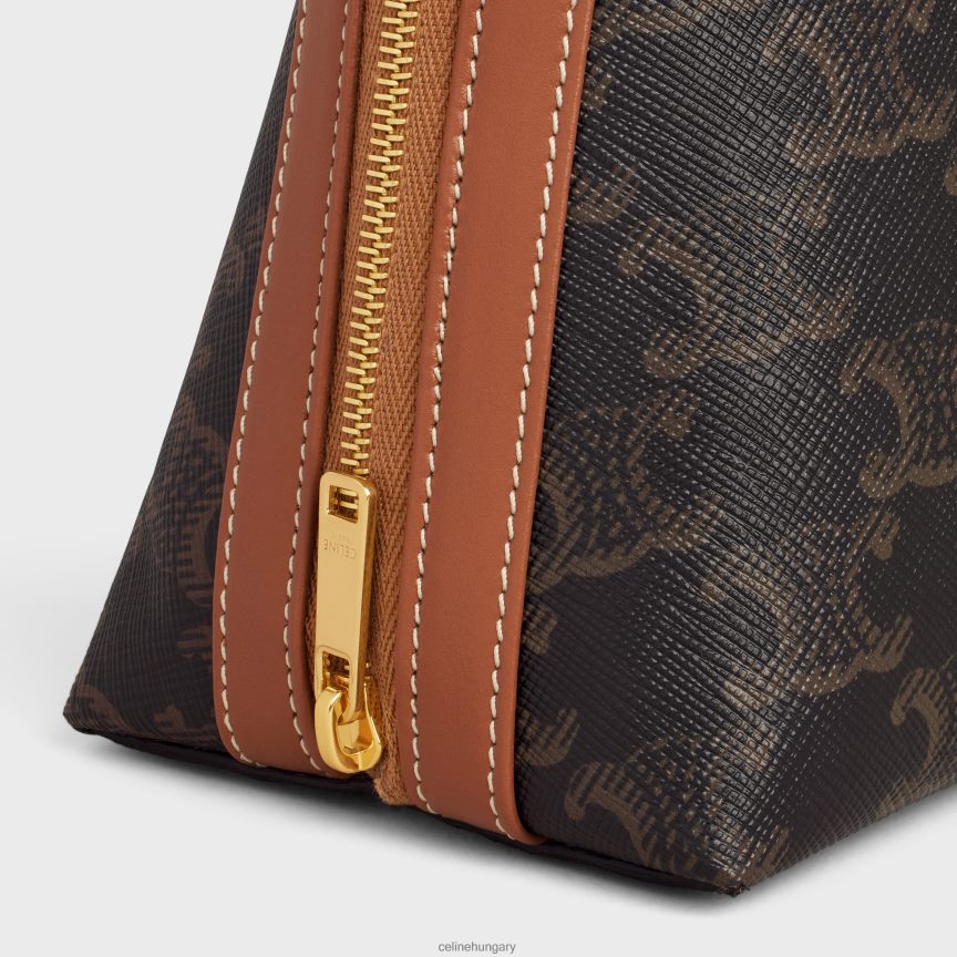 kiegészítők CELINE nagy kozmetikai tasak triumph vászonból és borjúbőrből Cser férfiak J6P4881571