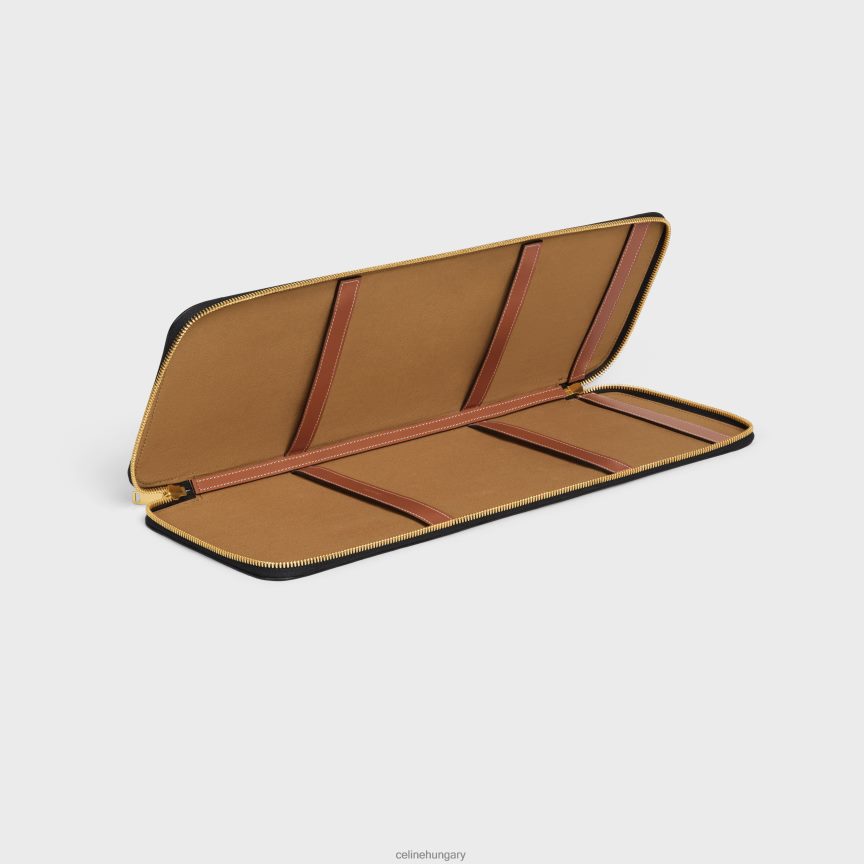 kiegészítők CELINE nyakkendő tok triumph vászonból és borjúbőrből Cser férfiak J6P4881633