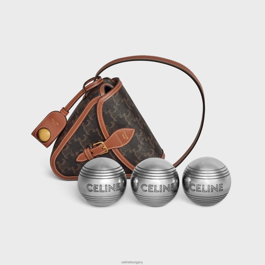 kiegészítők CELINE petanque játék triumph vászonból és borjúbőrből Cser férfiak J6P4881684
