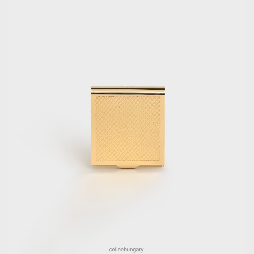 kiegészítők CELINE python gravírozott gyufadoboz sárgarézből Arany férfiak J6P4881550